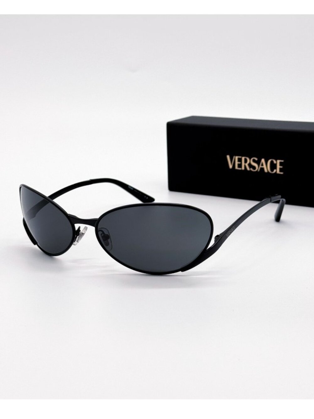 New Versace VE2285 1436/87 Black Cat Eye Women Sunglasses